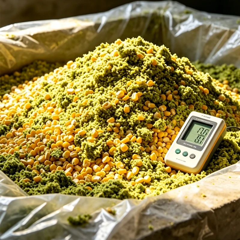 Ensilage de maïs fermenté de haute qualité