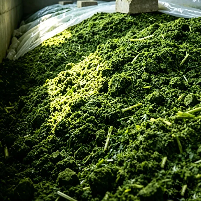 Ensilage de maïs fermenté à long terme