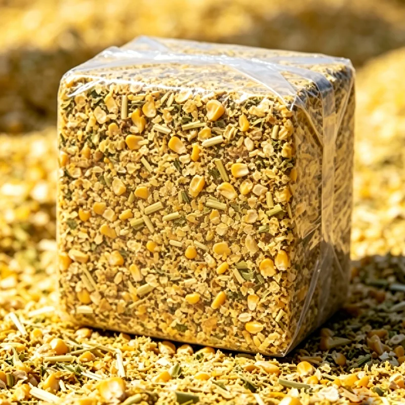 Ensilage de maïs en balles carrées